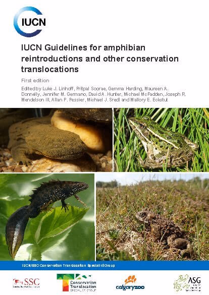 Cover of IUCN Guidelines for amphibian reintroductions and other conservation translocations
