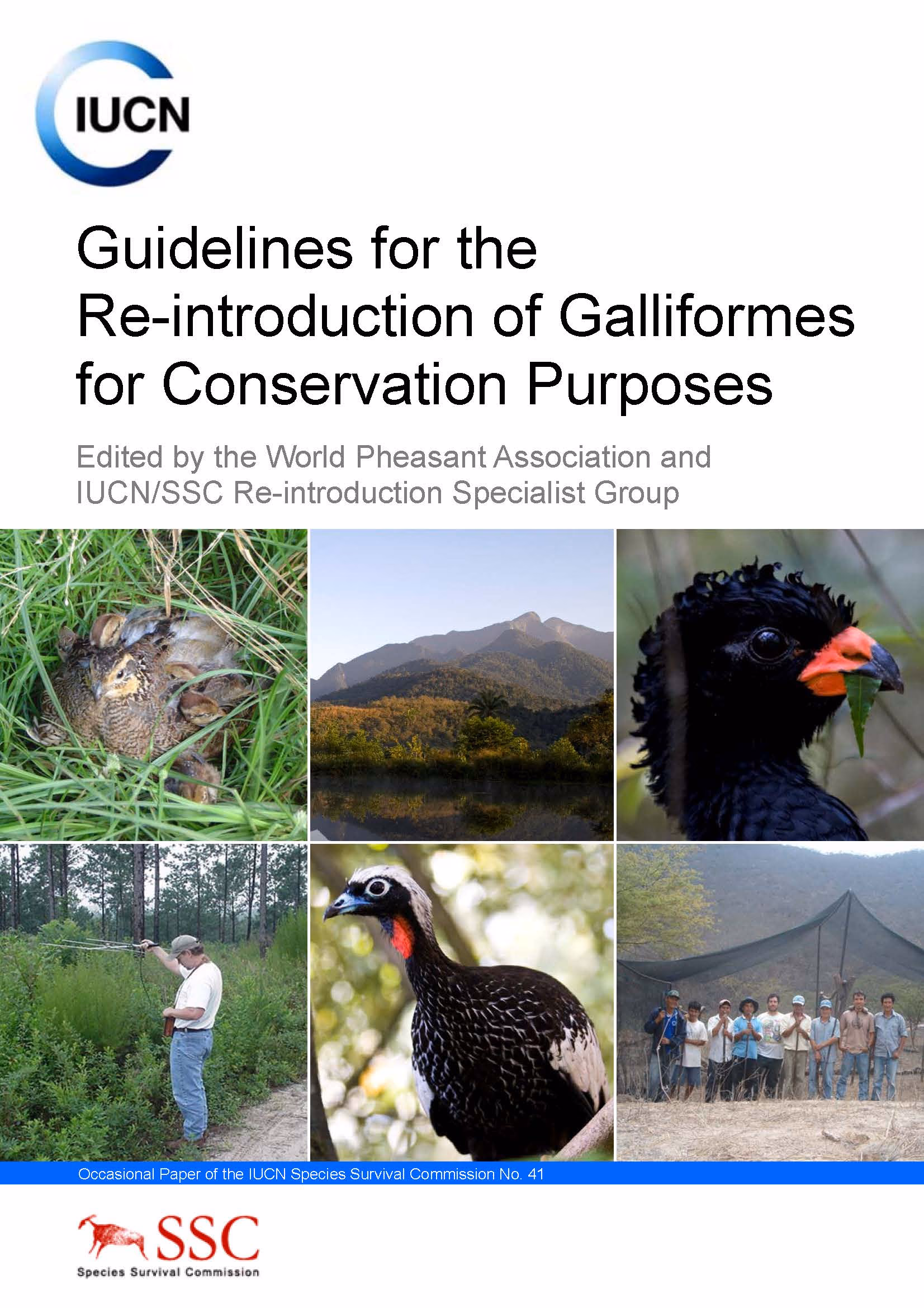 Cover of Guidelines for Reintroduction of Galliforms for Conservation Purposes