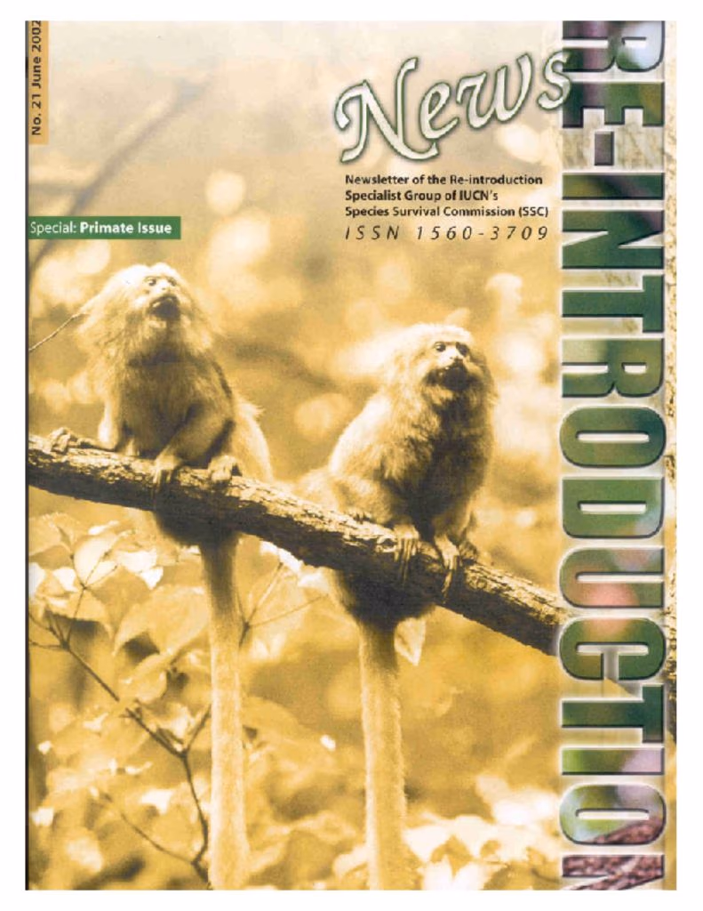 Cover of Guidelines for Nonhuman Primate Reintroductions