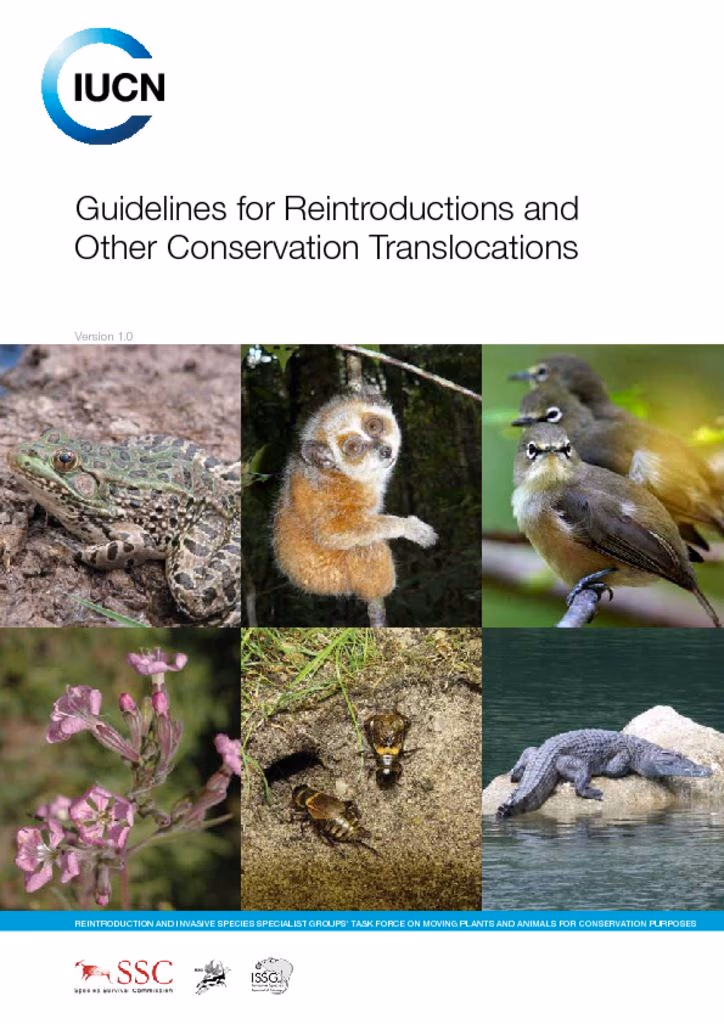Cover: Conservation Translocations